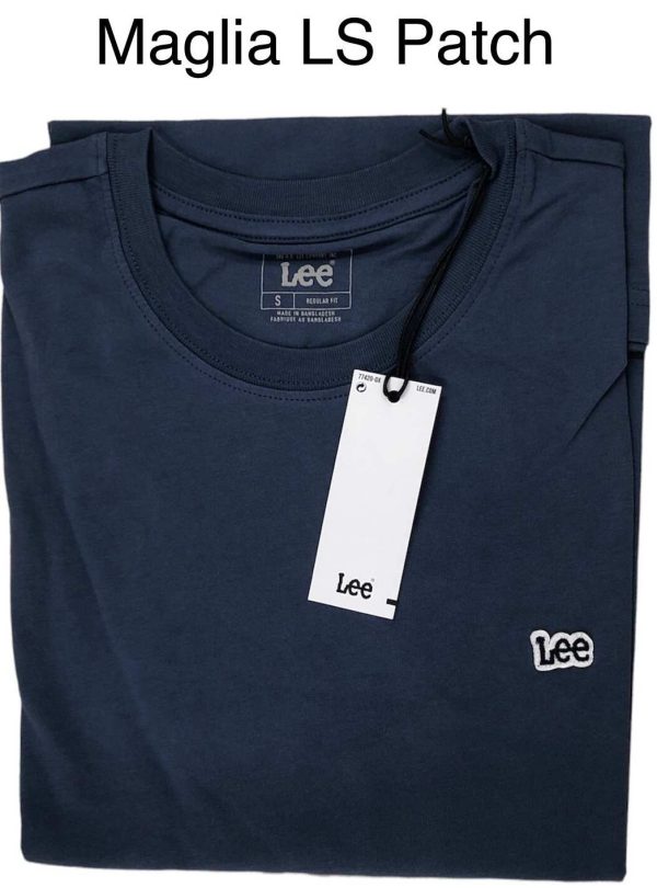 MAGLIA U. LS PATCH TEE 100%CO