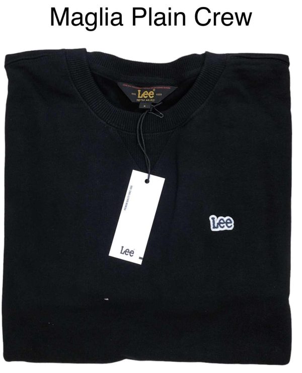 MAGLIA U. PLAIN CREW SWS 100%CO