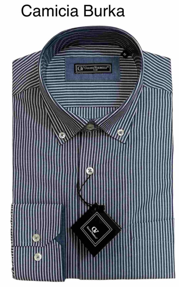 CAMICIA U. BURK-BLS-ERMA-41104 100%CO