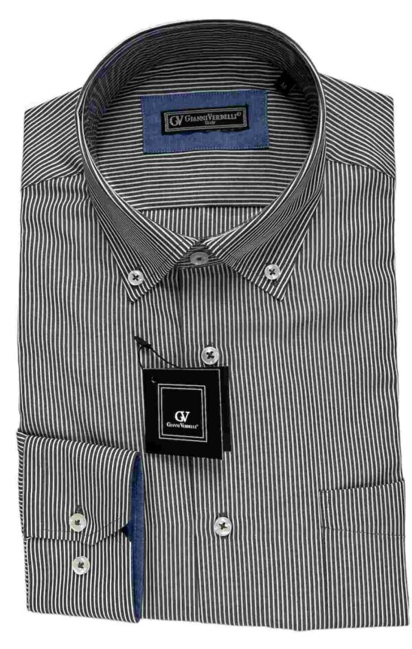 CAMICIA U. BURK-BLS-ERMA-41104 100%CO - immagine 5